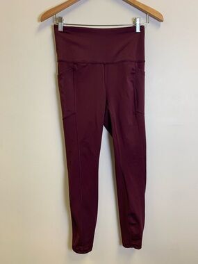RBX High-Waist Pocket Leggings - Wine